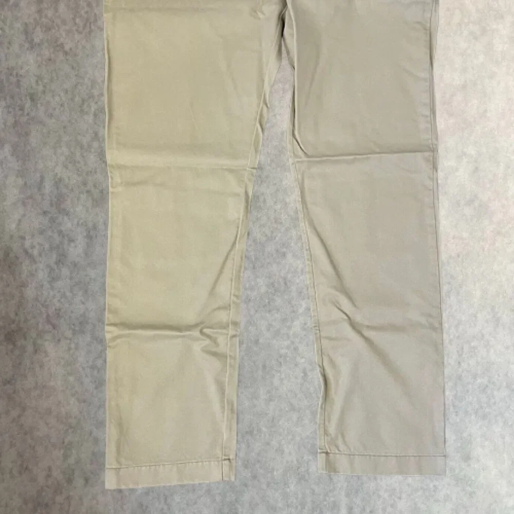 J.Crew 484 Slim Fit Chino Mens 44x34 Beige Flat Front Big & Tall Pants $98 NEW!